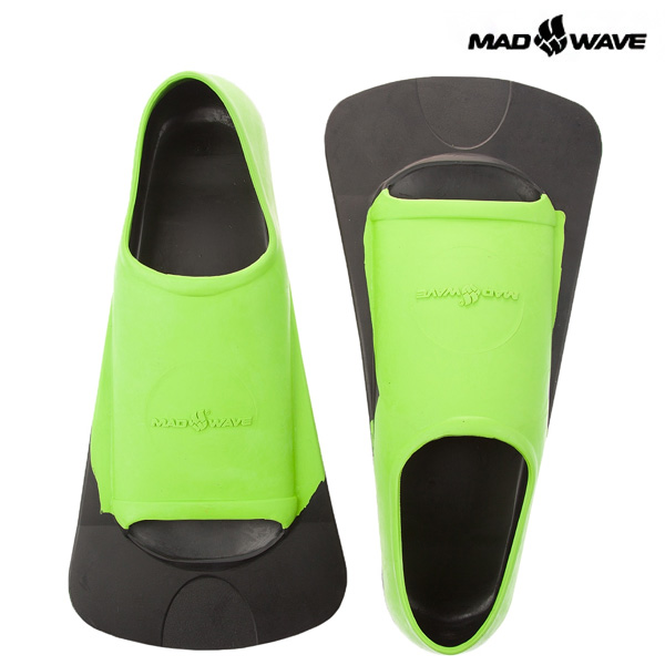 FINS TRAINING II RUBBER(GREEN) MAD WAVE 오리발 숏핀